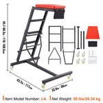 VEVOR augšējais mehāniķa guļamkrēsls motora apkopei, regulējams augstums 1160–1680 mm, kravnesība 181 kg, ar 4 rotējošiem ritenīšiem, smagsvara konstrukcija, paredzēts auto remontam un apkopei