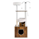 VEVOR kaķu rāpšanās koks, kaķu skrāpēšanas koks, spēļu koks, 580x500x1400 mm