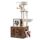 VEVOR kaķu rāpšanās koks, kaķu skrāpēšanas koks, spēļu koks, 580x500x1400 mm