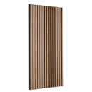 VEVOR koka līstu akustiskie paneļi, 600 × 1200 mm, MDF akcenta koka sienas paneļi modernam interjeram, mākslīgā koka sienas paneļi stilīgam dekoram un trokšņu samazināšanai, valrieksta krāsā