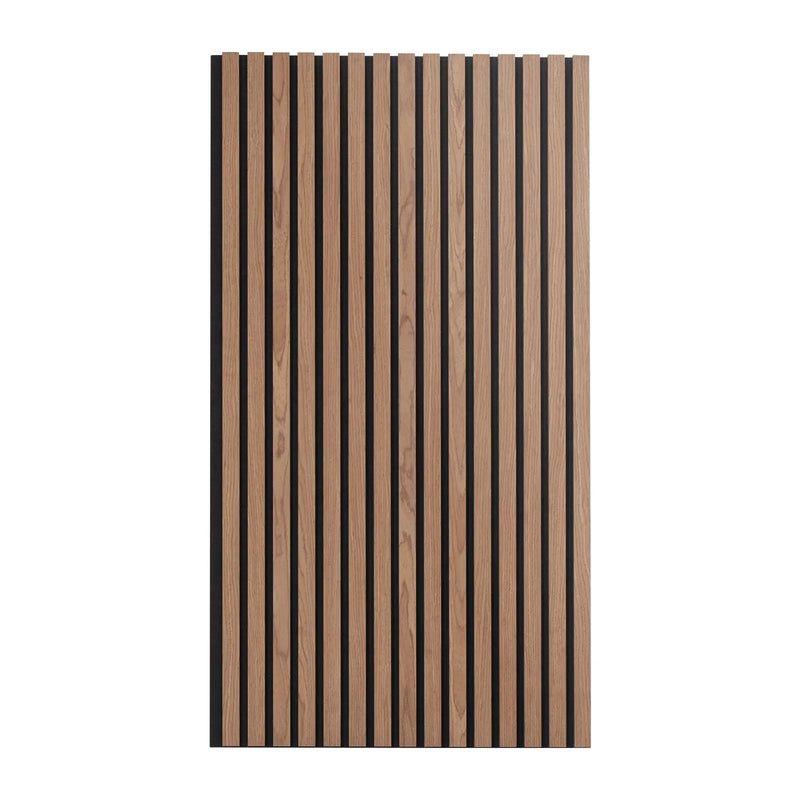 VEVOR koka līstu akustiskie paneļi, 600 × 1200 mm, MDF akcenta koka sienas paneļi modernam interjeram, mākslīgā koka sienas paneļi stilīgam dekoram un trokšņu samazināšanai, valrieksta krāsā