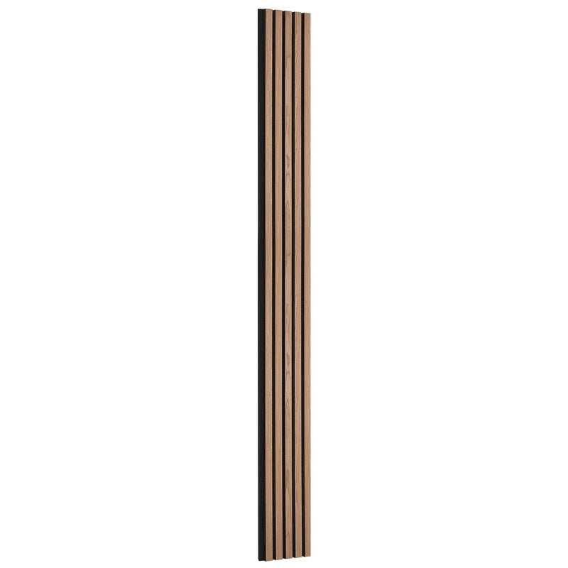 VEVOR koka līstu akustiskie paneļi, 200 × 2400 mm, MDF akcenta koka sienas paneļi modernam interjeram, mākslīgā koka sienas paneļi stilīgam dekoram un trokšņu samazināšanai, valrieksta krāsā