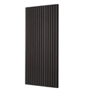 VEVOR koka līstu akustiskie paneļi, 600 × 1200 mm, MDF akcenta koka sienas paneļi modernam interjera dekoram, mākslīgā koka sienas paneļi trokšņu samazināšanai, melnā ozola krāsā