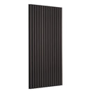 VEVOR koka līstu akustiskie paneļi, 600 × 1200 mm, MDF akcenta koka sienas paneļi modernam interjera dekoram, mākslīgā koka sienas paneļi trokšņu samazināšanai, melnā ozola krāsā