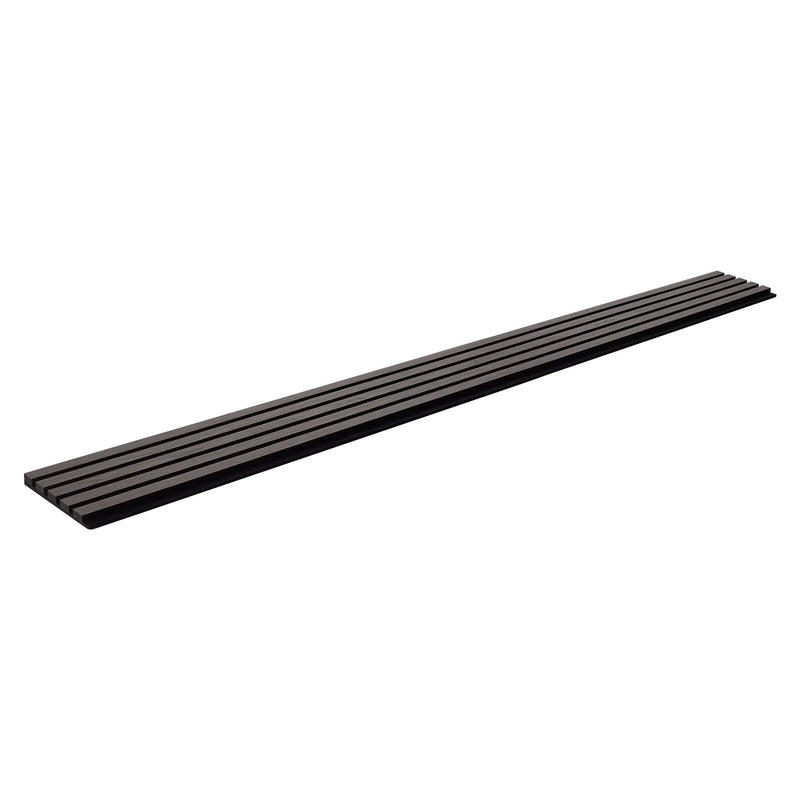 VEVOR koka līstu akustiskie paneļi, 200 × 2400 mm, MDF akcenta sienas paneļi modernam interjera dizainam, mākslīgā koka sienas paneļi trokšņu samazināšanai, melnā ozola krāsā