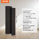VEVOR koka līstu akustiskie paneļi, 200 × 2400 mm, MDF akcenta sienas paneļi modernam interjera dizainam, mākslīgā koka sienas paneļi trokšņu samazināšanai, melnā ozola krāsā