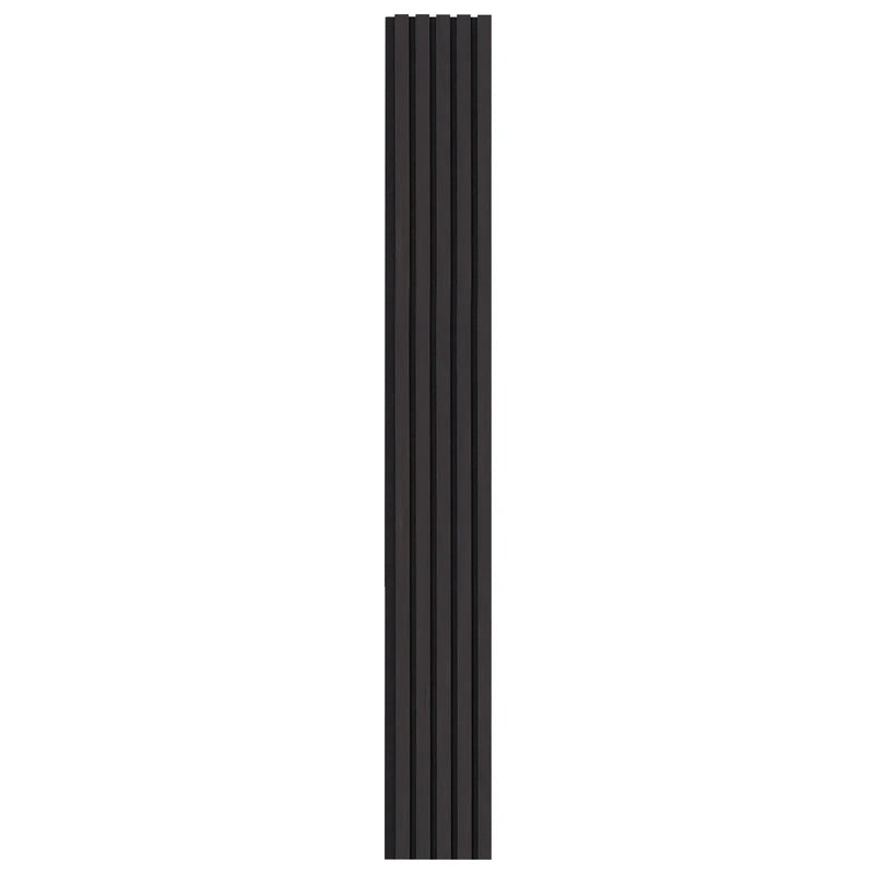 VEVOR koka līstu akustiskie paneļi, 200 × 2400 mm, MDF akcenta sienas paneļi modernam interjera dizainam, mākslīgā koka sienas paneļi trokšņu samazināšanai, melnā ozola krāsā