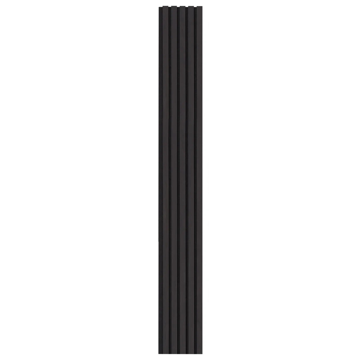 VEVOR koka līstu akustiskie paneļi, 200 × 2400 mm, MDF akcenta sienas paneļi modernam interjera dizainam, mākslīgā koka sienas paneļi trokšņu samazināšanai, melnā ozola krāsā