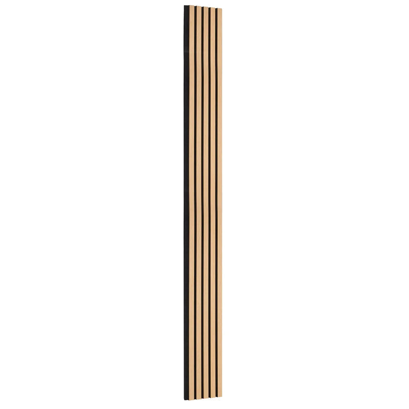 VEVOR koka līstu akustiskie paneļi, 200 × 2400 mm, MDF akcenta sienas paneļi modernam interjera dizainam, mākslīgā koka sienas paneļi trokšņu samazināšanai, gaišā ozola krāsā