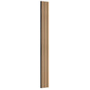 VEVOR koka līstu akustiskie paneļi, 200 × 2400 mm, MDF akcenta sienas paneļi modernam interjera dizainam, mākslīgā koka sienas paneļi trokšņu samazināšanai, gaišā ozola krāsā