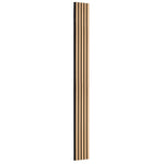VEVOR koka līstu akustiskie paneļi, 200 × 2400 mm, MDF akcenta sienas paneļi modernam interjera dizainam, mākslīgā koka sienas paneļi trokšņu samazināšanai, gaišā ozola krāsā