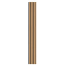 VEVOR koka līstu akustiskie paneļi, 200 × 2400 mm, MDF akcenta sienas paneļi modernam interjera dizainam, mākslīgā koka sienas paneļi trokšņu samazināšanai, gaišā ozola krāsā