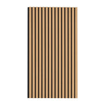 VEVOR koka līstu akustiskie paneļi, 60 × 120 cm, MDF sienas dekors trokšņu samazināšanai, gaišs ozols