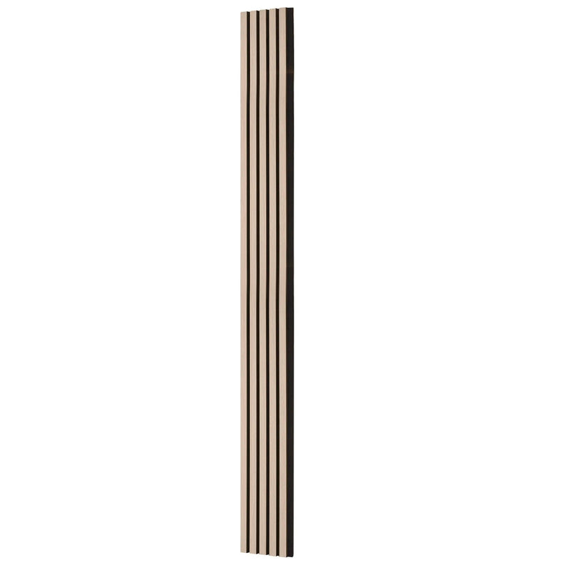 VEVOR koka līstu akustiskie paneļi, 200 × 2400 mm, MDF akcenta koka sienas paneļi modernam interjera dekoram, mākslīgā koka sienas paneļi trokšņu samazināšanai, sudrabkoka krāsā