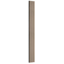 VEVOR koka līstu akustiskie paneļi, 200 × 2400 mm, MDF akcenta koka sienas paneļi modernam interjera dekoram, mākslīgā koka sienas paneļi trokšņu samazināšanai, sudrabkoka krāsā