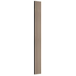 VEVOR koka līstu akustiskie paneļi, 200 × 2400 mm, MDF akcenta koka sienas paneļi modernam interjera dekoram, mākslīgā koka sienas paneļi trokšņu samazināšanai, sudrabkoka krāsā
