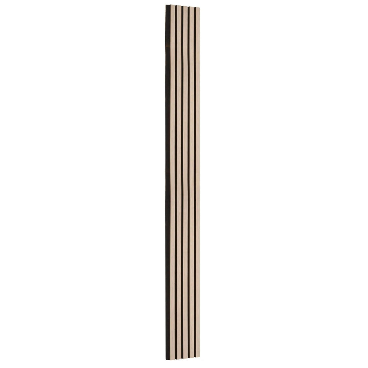 VEVOR koka līstu akustiskie paneļi, 200 × 2400 mm, MDF akcenta koka sienas paneļi modernam interjera dekoram, mākslīgā koka sienas paneļi trokšņu samazināšanai, sudrabkoka krāsā