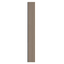 VEVOR koka līstu akustiskie paneļi, 200 × 2400 mm, MDF akcenta koka sienas paneļi modernam interjera dekoram, mākslīgā koka sienas paneļi trokšņu samazināšanai, sudrabkoka krāsā