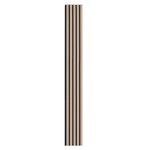 VEVOR koka līstu akustiskie paneļi, 200 × 2400 mm, MDF akcenta koka sienas paneļi modernam interjera dekoram, mākslīgā koka sienas paneļi trokšņu samazināšanai, sudrabkoka krāsā