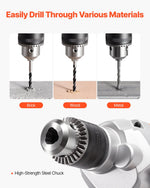 VEVOR urbjmaisītājs, 15,89 mm vadu elektriskais urbjmaisītāja komplekts, 0–750 apgr./min, 3 A maisīšanas urbjmašīna, maisīšanas iekārta ar D veida rokturi urbšanai un maisīšanai, rokas cementa maisītājs barībai, krāsai un cementam