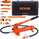 VEVOR 4 Ton Porta Power Kit - kaasaskantav hüdrauliline tõstuk koos 3,9 ft/1,2 m õlivoolikuga, autokere remondikomplekt koos hoiukastiga, sobib autode remondiks, veoautodele, põllumajandusele (8800 LBS)