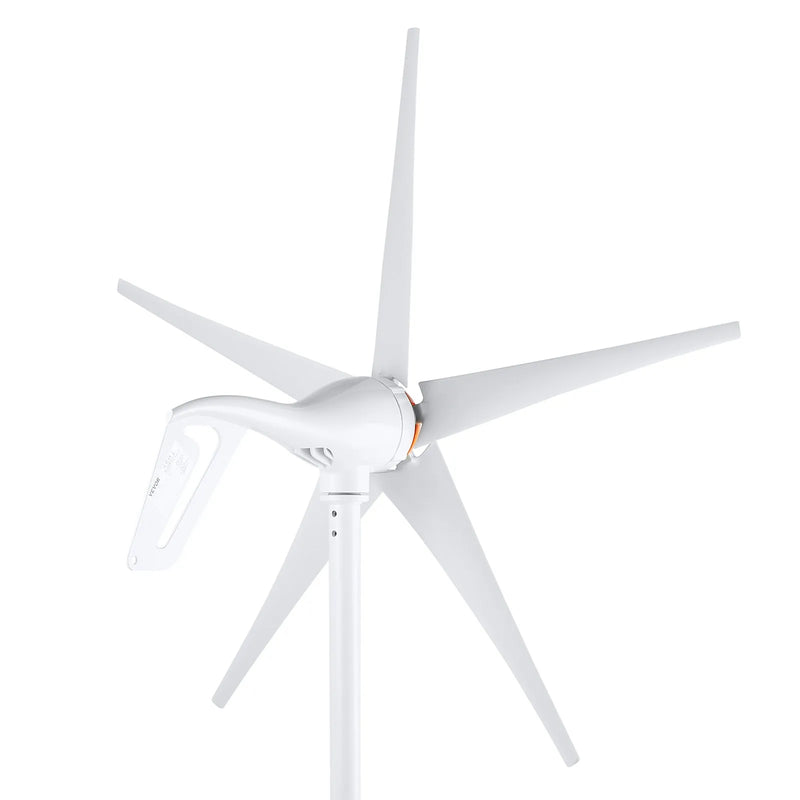 VEVOR 500 W vēja turbīnas ģenerators 12 V ar MPPT kontrolieri, 5 lāpstiņas, palaišanās vēja ātrums 2,5 m/s, regulējams vēja virziens, piemērots mājām, fermām, kemperiem un laivām