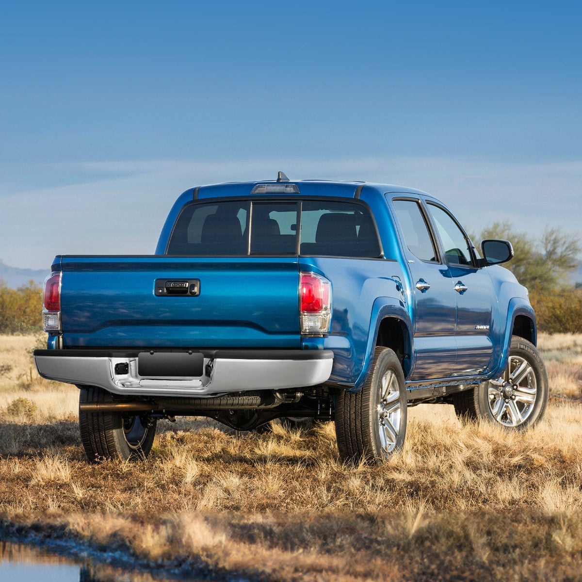 VEVOR Aizmugurējais soliņbampers, hromēts tērauda bampers Toyota Tacoma 1995-2004