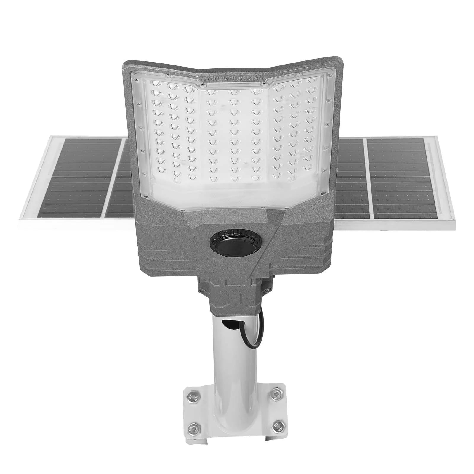 VEVOR 12 W saules ielas lampa āra apstākļiem, 900 lm, augstas jaudas LED prožektors autostāvvietām ar krēslas–rītausmas režīmu, dalītā tipa drošības apgaismojums ar RF tālvadību, IP65, piebraucamajam ceļam un pagalmam