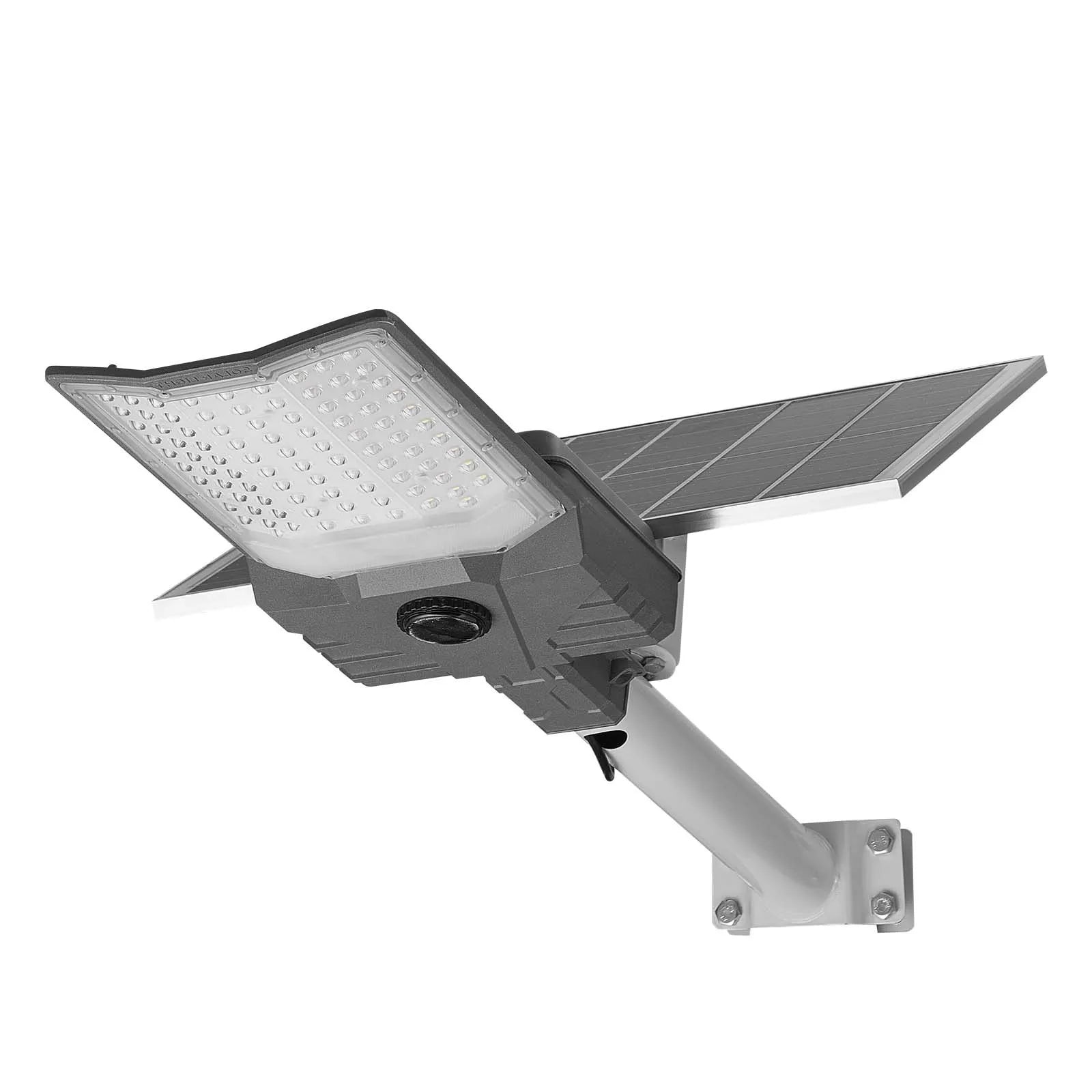 VEVOR 12 W saules ielas lampa āra apstākļiem, 900 lm, augstas jaudas LED prožektors autostāvvietām ar krēslas–rītausmas režīmu, dalītā tipa drošības apgaismojums ar RF tālvadību, IP65, piebraucamajam ceļam un pagalmam