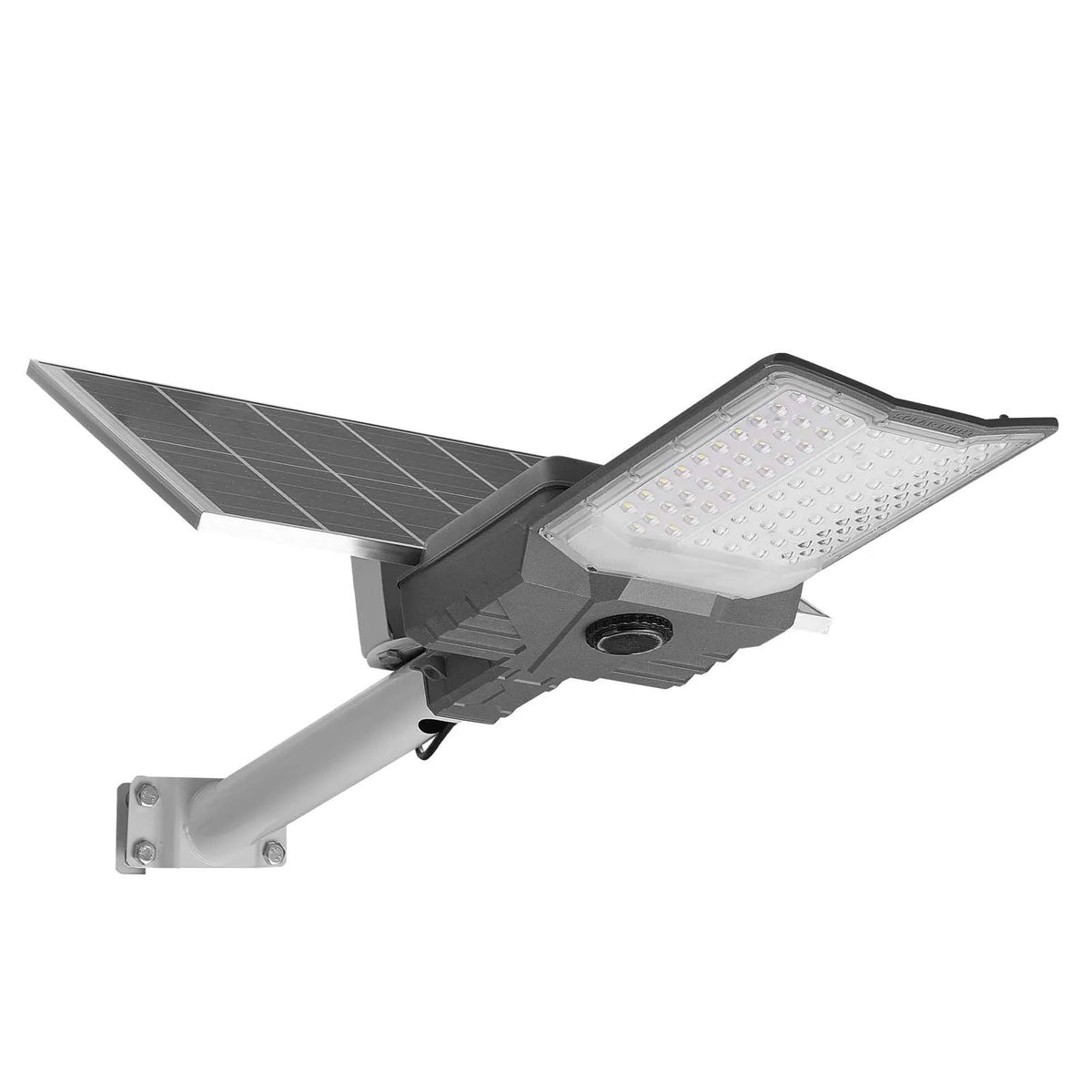 VEVOR 12 W saules ielas lampa āra apstākļiem, 900 lm, augstas jaudas LED prožektors autostāvvietām ar krēslas–rītausmas režīmu, dalītā tipa drošības apgaismojums ar RF tālvadību, IP65, piebraucamajam ceļam un pagalmam