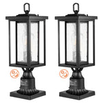 2 gab. Āra lampu stabi ar krēslas-rītausmas sensoru, 450 mm, piestiprināšanai pie staba vai pamatnes