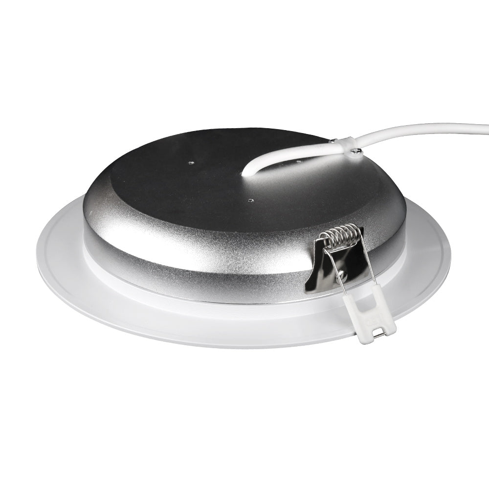 12 W RGB+CCT LED iebūvējamais gaismeklis ar 2,4 GHz vadību