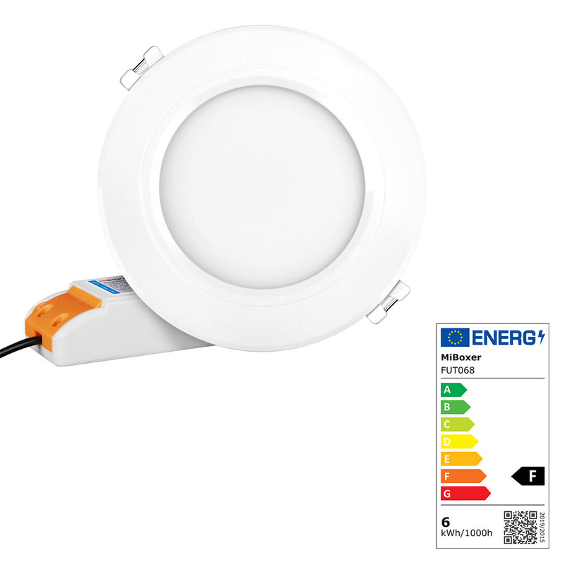 6 W RGB+CCT LED iebūvējamais gaismeklis ar 2,4 GHz vadību