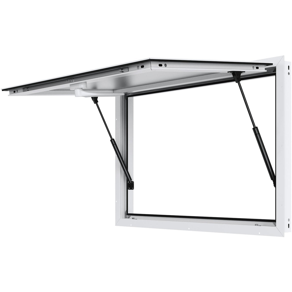 VEVOR 91 cm (G) × 61 cm (P) kioska apkalpošanas logs ar nojumi ēdināšanas treileriem