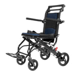 VEVOR transporta ratiņkrēsls no alumīnija sakausējuma, salokāms, sēdekļa platums 40 cm, slodze līdz 99,8 kg
