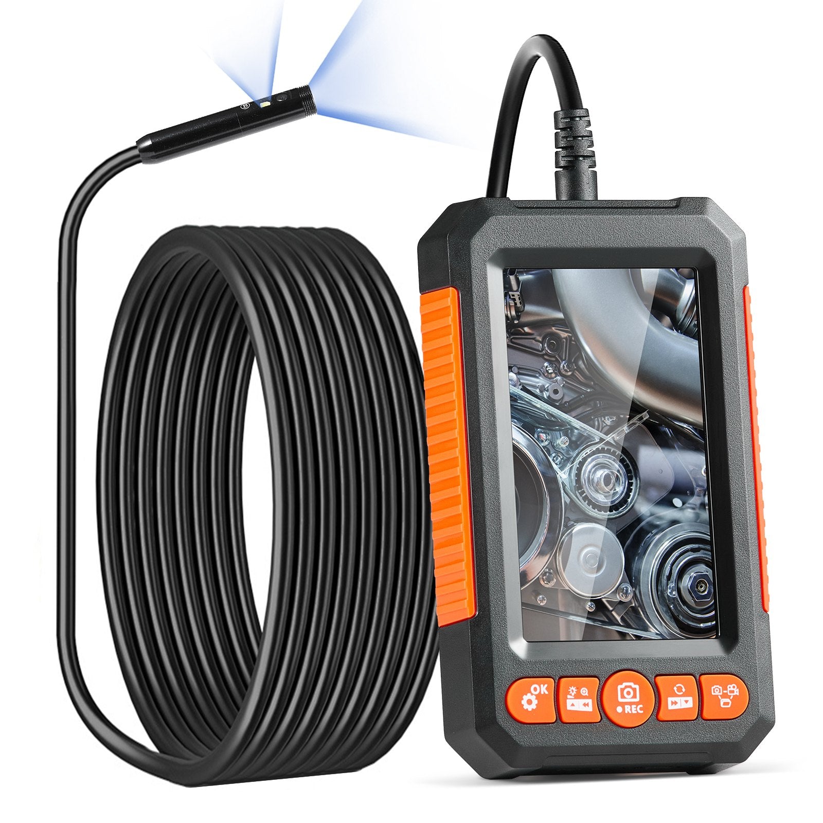 VEVOR endoscopic camera with illumination, two-lens boroscope, 1.5 m c