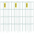 Tomātu režģi, 37 × 37 × 100 cm, 3 gab. kvadrātveida augu balsti dārzam, zaļš PVC pārklāts tērauds, smagās slodzes tomātu torņi kāpelējošiem dārzeņiem, augiem, ziediem, augļiem