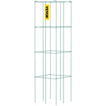 Tomātu balsti, 37 x 37 x 100 cm, 6 komplekti kvadrātveida augu balstu režģi, zaļi PVC pārklāti tērauda torņi kāpjošiem dārzeņiem, augiem, ziediem un augļiem