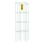 Tomātu balsti, 37 x 37 x 100 cm, 6 komplekti kvadrātveida augu balstu režģi, zaļi PVC pārklāti tērauda torņi kāpjošiem dārzeņiem, augiem, ziediem un augļiem