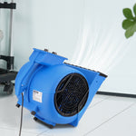 VEVOR Floor Dehumidifier and Fan, 1250 rpm, 4419 m³/h airflow, with 4 blowing angles and 3 speeds