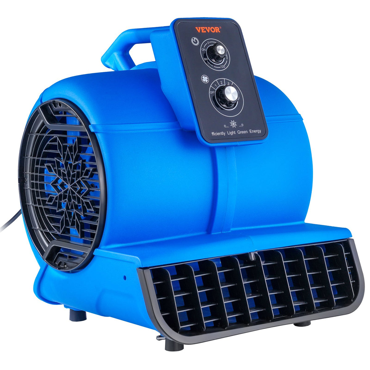 VEVOR Floor Dehumidifier and Fan, 1250 rpm, 4419 m³/h airflow, with 4 blowing angles and 3 speeds