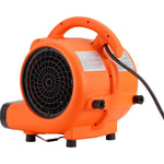 VEVOR grīdas ventilators, 1380 apgr./min, 1700 m³/h gaisa plūsma, ar 4 pūšanas leņķiem un 3 ātrumiem