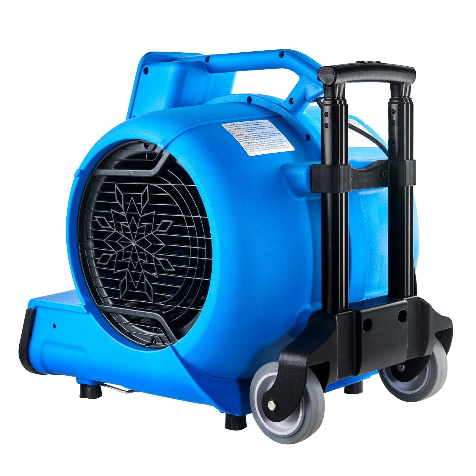 VEVOR grīdas ventilators, 1400 apgr./min, 6800 m³/h gaisa plūsma, ar 3 pūšanas leņķiem un 3 ātrumiem