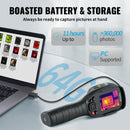 VEVOR Инфракрасная тепловизионная камера с камерой видимого света, 2 МП, разрешение ИК 240 × 180 пикселей