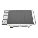 VEVOR āra grila galds uz riteņiem, 925 × 595 × 25 mm darba virsma, pārvietojams āra gatavošanas galds ar 4 garšvielu traukiem, vākiem, āķiem un riteņiem, BBQ sagatavošanai piknikam, virtuvei un pagalmam