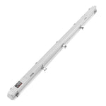 1270 mm  LED mitrumdrošais gaismeklis, jauda izvēlei 60 W / 50 W / 40 W, 5000 K, gaismas plūsma regulējama 5400 / 6400 / 7400 lm, IP65 ūdensizturīgs, piemērots stāvvietām, noliktavām, saldētavām, automazgātavām, komplektā 4 gab.