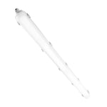 1270 mm  LED mitrumdrošais gaismeklis, jauda izvēlei 60 W / 50 W / 40 W, 5000 K, gaismas plūsma regulējama 5400 / 6400 / 7400 lm, IP65 ūdensizturīgs, piemērots stāvvietām, noliktavām, saldētavām, automazgātavām, komplektā 4 gab.