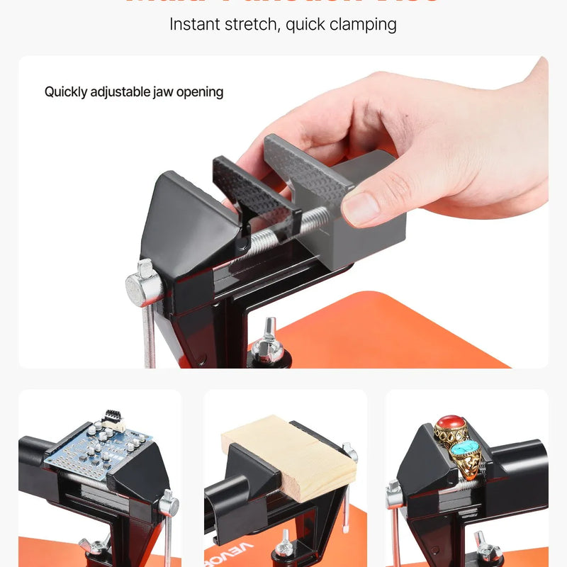 Magnetiline jootmisjaam kolmanda käega, 4 reguleeritavat hooba, klamber, 3x LED suurendaja, 4 PCB hoidikut ja 360° kuumaõhupüstoli hoidik, jootmisassistent elektroonikaremondiks, käsitööks ja DIY-projektideks