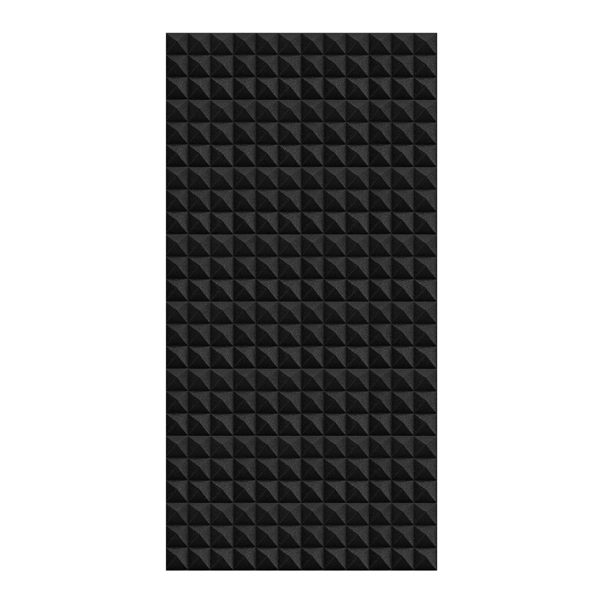 Akustiskie putuplasta paneļi, 4 gab., 122 × 61 × 5 cm, piramīdas formas skaņas izolācijas sienas paneļi, ugunsdroši skaņas slāpējoši paneļi studijai, sienām un griestiem, melni