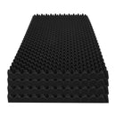 VEVOR akustiskie putu paneļi 122 × 61 × 5 cm, 4 gab., ugunsdroši skaņu absorbējoši sienu un griestu paneļi ar olu formas reljefu, melni